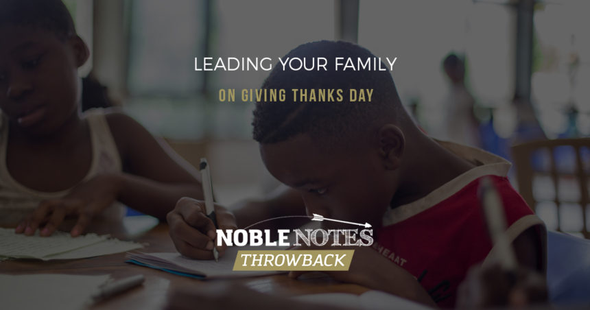 Leading Your Family on Giving Thanks Day